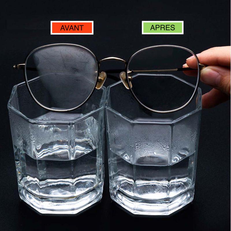 Lingettes Anti-buée pour lunettes, 5 pièces, portables, tissu en daim  réutilisable pour lunettes, WT