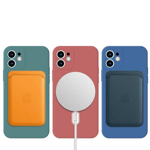 Coque silicone Magsafe iPhone tous modèles dès iPhone 7